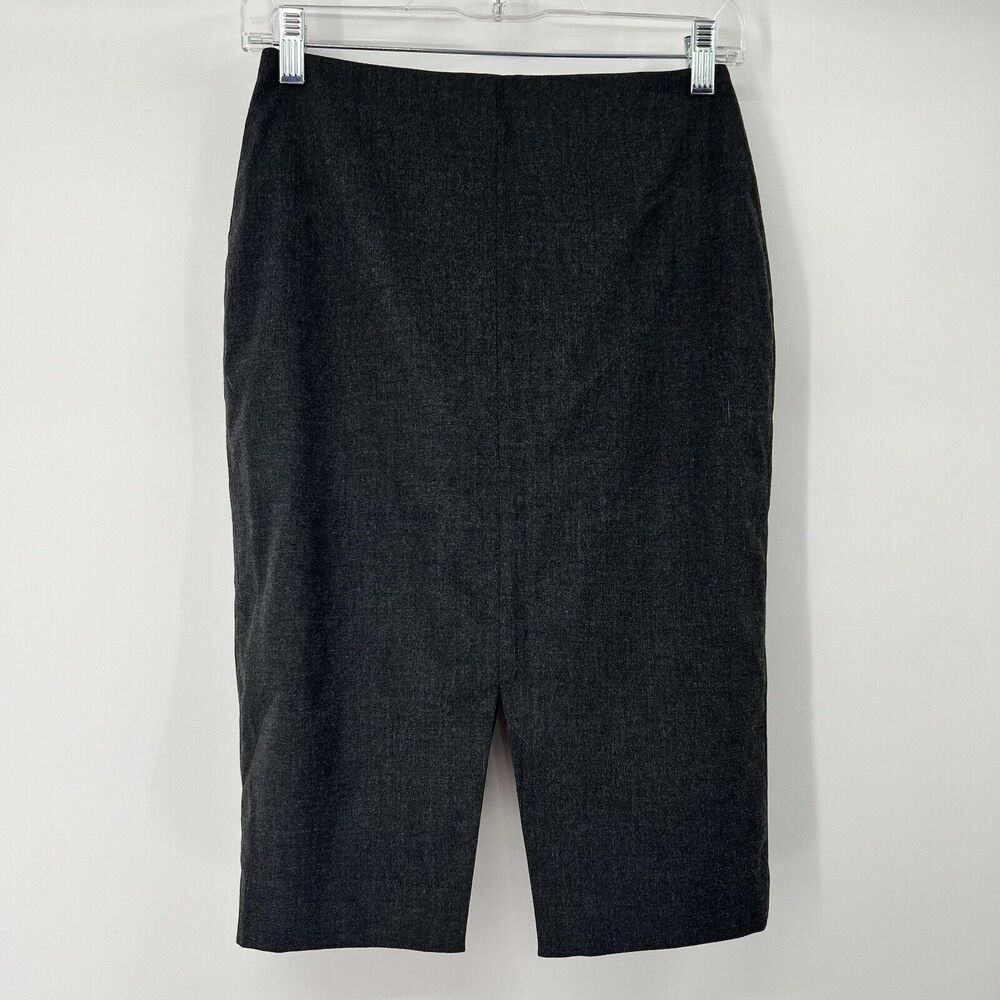 NWT Banana Republic Womens Zip Career Pencil Petite Skirt 00P Gray Lined Slit